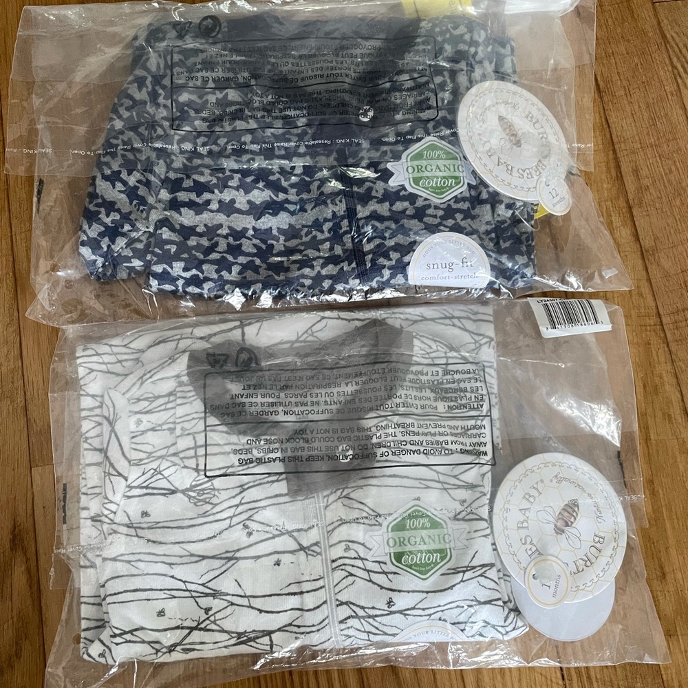 ๐ซSOLD๐ซ Burts Bees onesie with footie - Picture 3 of 4